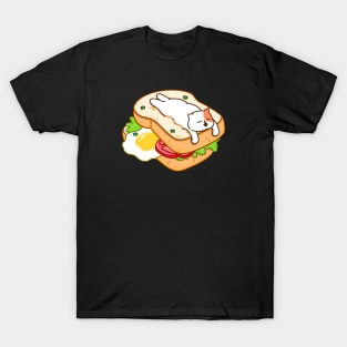 Cat and Sandwich Bread T-Shirt